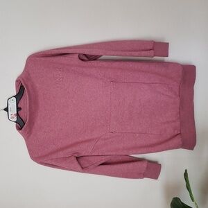 Gym Shark So Soft Sweater, pink, mock neck collar, longline tunic sweatshirt